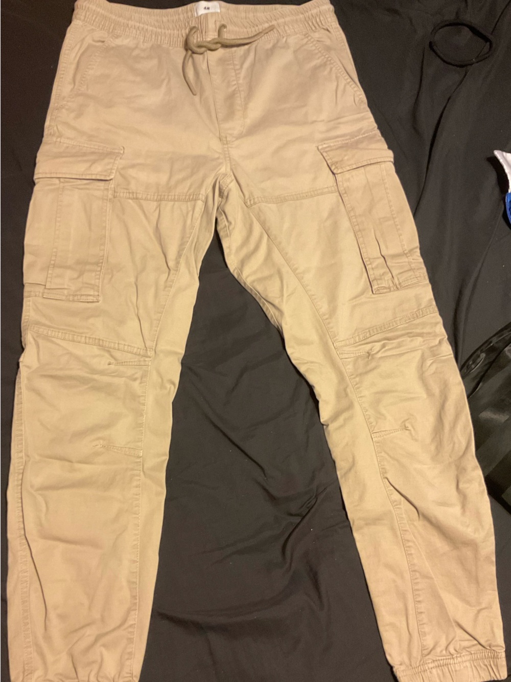 H&M Tan Cargo Pants with Side Pockets
